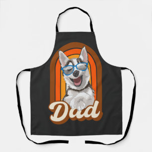 Husky dad, paashond, liefdeshuskies schort