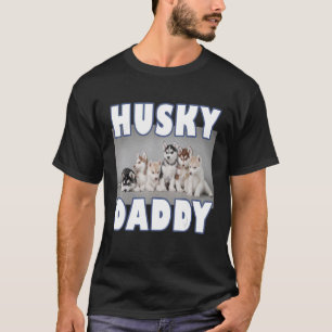 Husky Dad Siberian Husky puppies voor Husky dog T-shirt