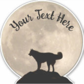 Husky Decal Siberian Husky Malamute Stickers (Voorkant)