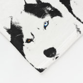 Husky deken Siberische Husky slee hond dekens (Hoek)