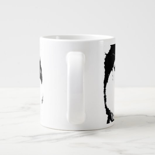 Husky Dog Coffee Mok Siberian Husky Sleg Dog Cup (Achterkant)