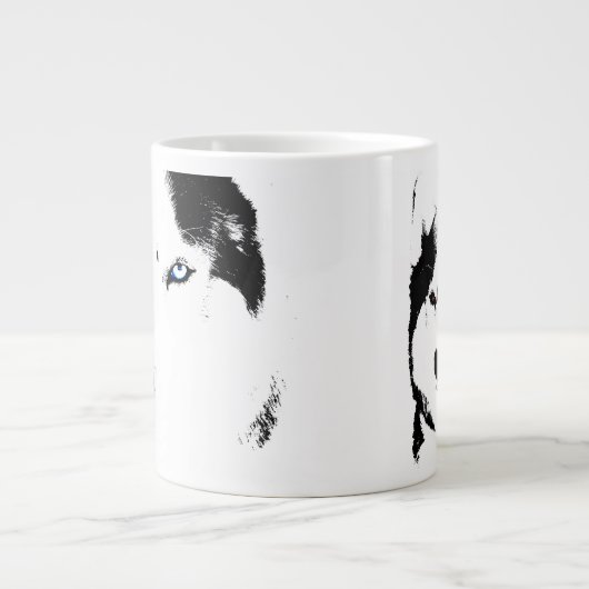 Husky Dog Coffee Mok Siberian Husky Sleg Dog Cup (Voorkant)