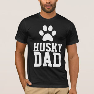 HUSKY DOG DAD T-SHIRTS