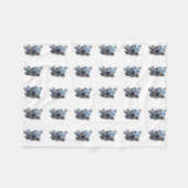 Husky Dog Fleece Blanket (Voorkant (Horizontaal))