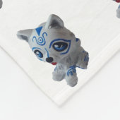 Husky Dog Fleece Blanket (Hoek)