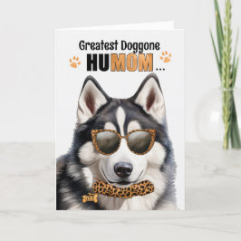 Husky Dog Greatest HuMOM Moederdag Feestdagen Kaart