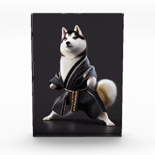 Husky Dog kent Karate, Husky Dog Karate Player Fotoblokken