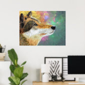 Husky Dog Lou Lou Poster (Thuiskantoor)