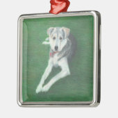 Husky Dog Metal Ornament (Links)