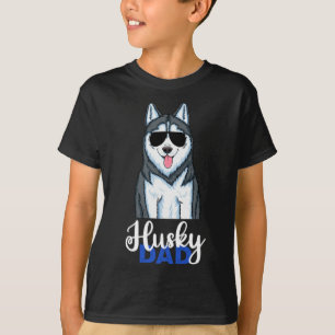 Husky Dog Papa Siberian Husky T-shirt