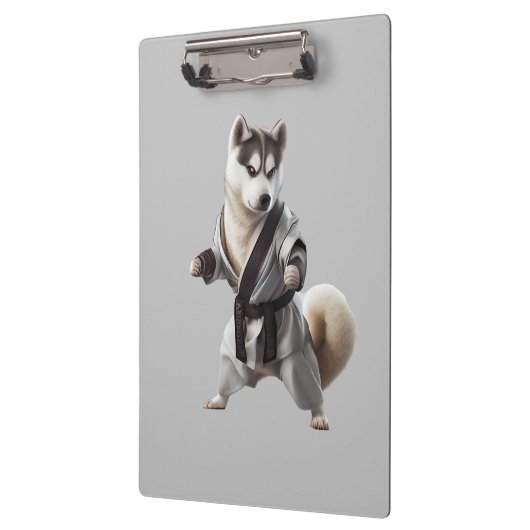 Husky Dog Play Karate, Karate Champion Husky Dog Klembord (Links)