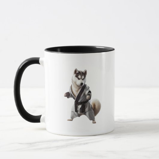 Husky Dog Play Karate, Karate Champion Husky Dog Mok (Links)