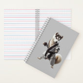 Husky Dog Play Karate, Karate Champion Husky Dog Notitieboek (Binnen)
