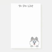 Husky Dog Post-it® notes 4 x 6 (Voorkant)