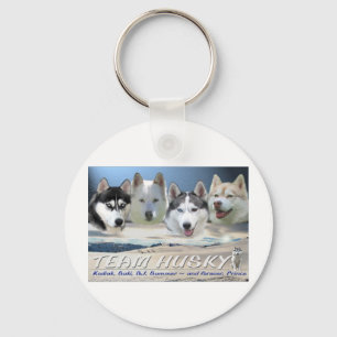husky dog sleping sleutelhanger
