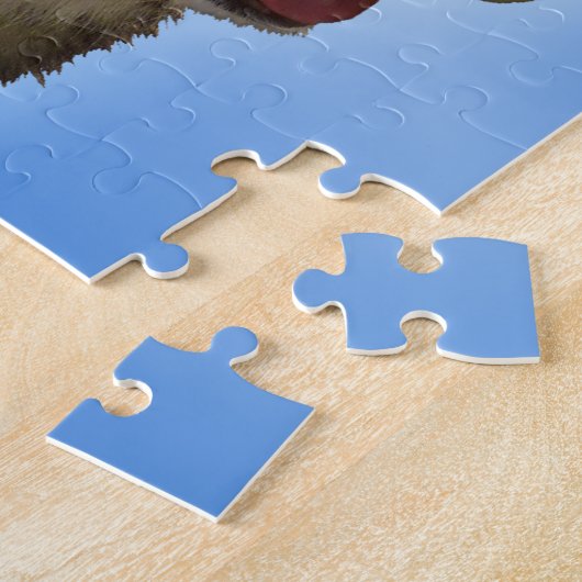 Husky Eyes Puzzle Personalized Sled Dog Puzzles Legpuzzel (Zijkant)