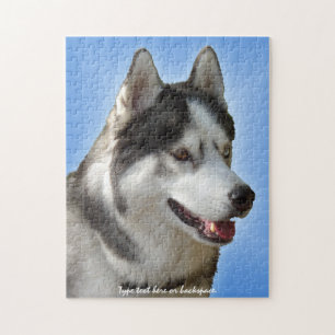 Husky Eyes Puzzle Personalized Sled Dog Puzzles Legpuzzel