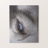 Husky Eyes Puzzle Personalized Sled Dog Puzzles Legpuzzel (Verticaal)