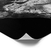 Husky Face Cute Dog Lover Men Women Black White Poster (Hoek)