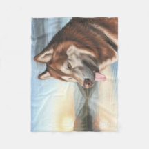 Husky Fleece Blanket