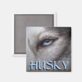 Husky Fridge Magnet Alaskan Sled Dog Magnet / Gift Magneet (Voorkant / Achterkant)