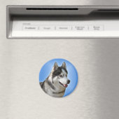 Husky Fridge Magnet Alaskan Sled Dog Magnet / Gift Magneet (Insitu (Vaatwasser))
