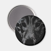 Husky Fridge MagnetSled Dog Wolf Magnet / Gift Magneet (Voorkant / Achterkant)