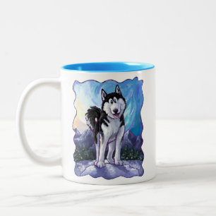 Husky Gifts & Accessoires Tweekleurige Koffiemok