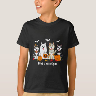 Husky Halloween Huil O Ween Troep T-shirt