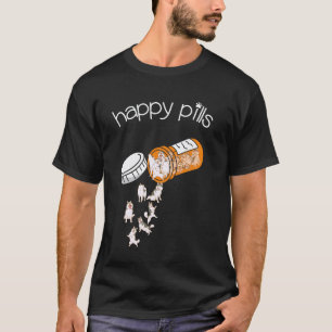 Husky Happy Pillen - Schattige Husky, Grappige Hon T-shirt