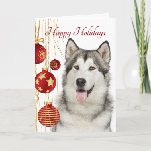 Husky Holiday Kaart (Voorkant)