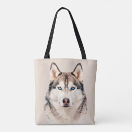 Husky-hond Art Design Boodschappentas Draagtas