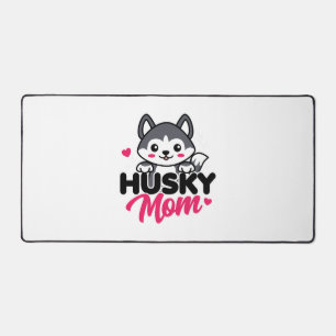 Husky Hond Moeder Leuk Kawaii Ontwerp Bureaumat