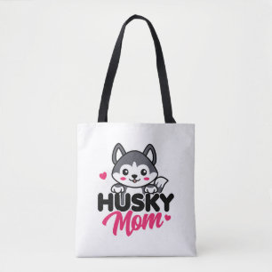 Husky Hond Moeder Leuk Kawaii Ontwerp Draagtas