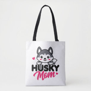 Husky Hond Moeder Leuk Kawaii Ontwerp Draagtas