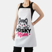 Husky Hond Moeder Leuk Kawaii Ontwerp Schort (Insitu)