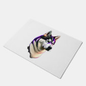 Husky-hond ontwerp deurmat (Schuin)