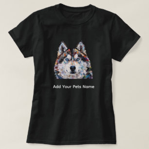 Husky-hond ontwerp T-shirt