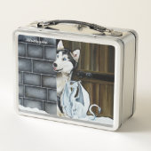 Husky Hond Witte Draak Avontuur (Achterkant)