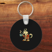 Husky I Think I'm Emotionally Constipated I Haven' Sleutelhanger (Voorkant)