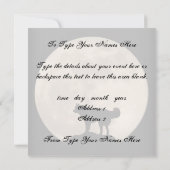 Husky Invitations Personalized Husky / Wolf Card Kaart (Achterkant)