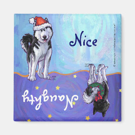 Husky Kerstmis Magneet