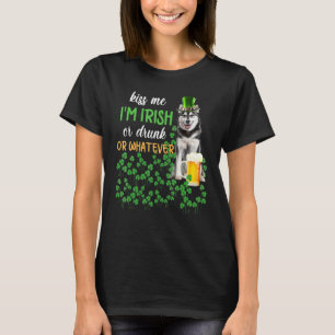 Husky Kus me dat ik Iers of Drink ben of wat dan o T-shirt