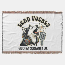 Husky lead-vocal grappige hond ontwerp 