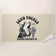 Husky lead-vocal grappige hond ontwerp 