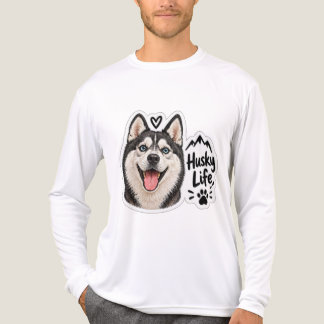 Husky Leven Cute Hondenras Esthetische Grafische L Tri-Blend Shirt