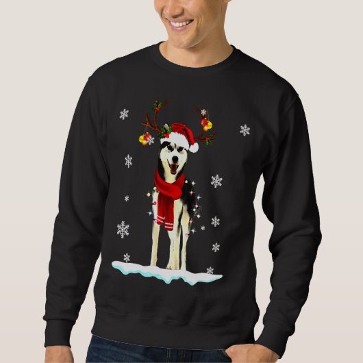Husky Lights pyjama Trui (Voorkant)