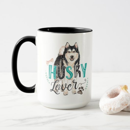 Husky Lover Mug (Avec donut)