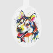 Husky Lover Ornament | kerstboomschuur (voorkant)