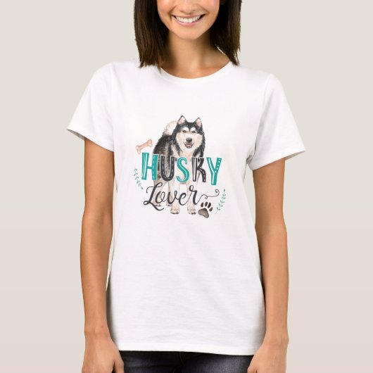 Husky Lover Shirt (Voorkant)
